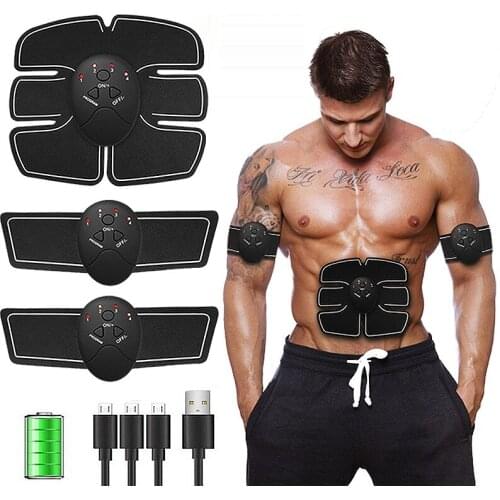 Body Slimming Muscle Stimulator Machine Electric ABS Abdominal EMS Trainer Anti Cellulite Slim Patches Toner Massager Fitness
