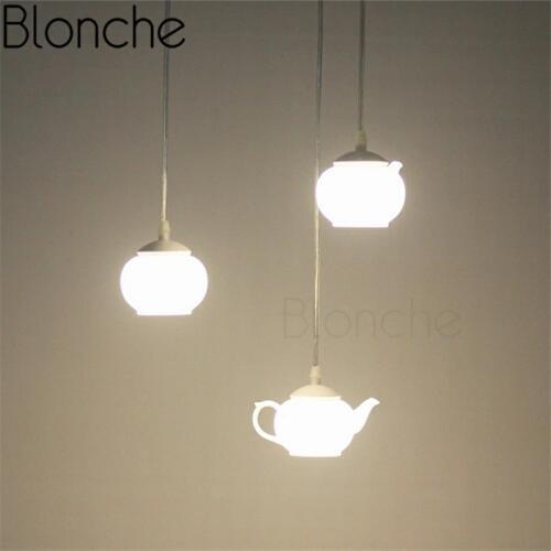 Modern Teapot Pendant Lamp Acrylic Hanging Lights for Dining Room Bar Living Room Kitchen Home Decor Lighting Led Loft Fixtures