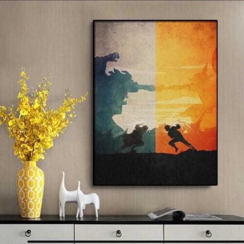 Naruto Sasuke The Final Battle Manga Poster Canvas Painting Wall Art Decoration Living Children Room Home Bedroom Decor Cudros