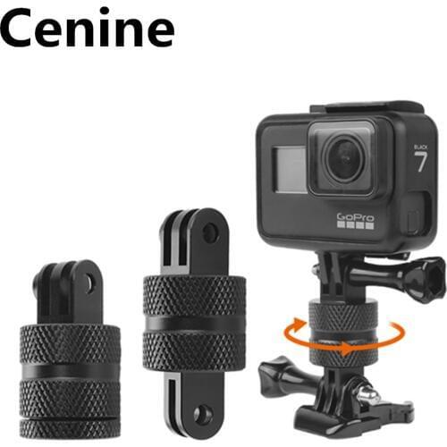 360 Degree Rotary Mount For Gopro Hero 8 7 6 5 Xiaomi Yi Tripod Connector Adapter For Go Pro 7 8 Eken Dji Osmo Sjcam Accessories