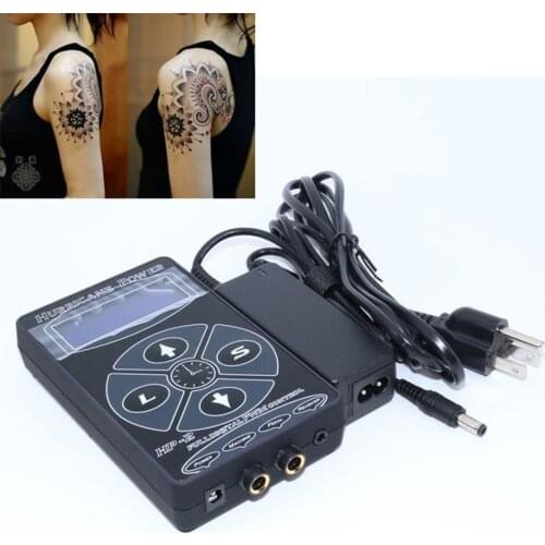 Professional Tattoo Power Supply Upgrade Tattoo Machine HP-2 Intelligent Digital LCD Makeup Dual Power Tattoo Supplies Set