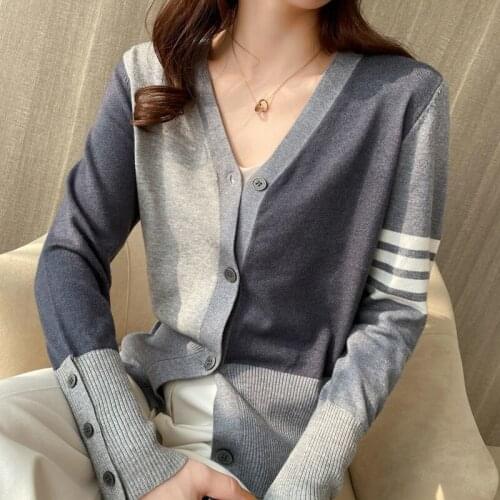 2021Hot Sale Long Sleeve Spring Autumn Womens Cardigan Style Brand New Sweater Fashion Top Korean Version Loose Jacket Fmelae