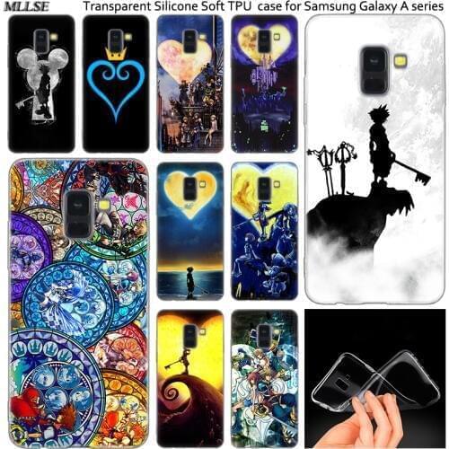 Anime kingdom hearts Silicone Case For Samsung Galaxy A50 A30 A10 A40 A6 A8 Plus A20 E A5 A7 2018 2017 2016 Note 9 8 Fashion