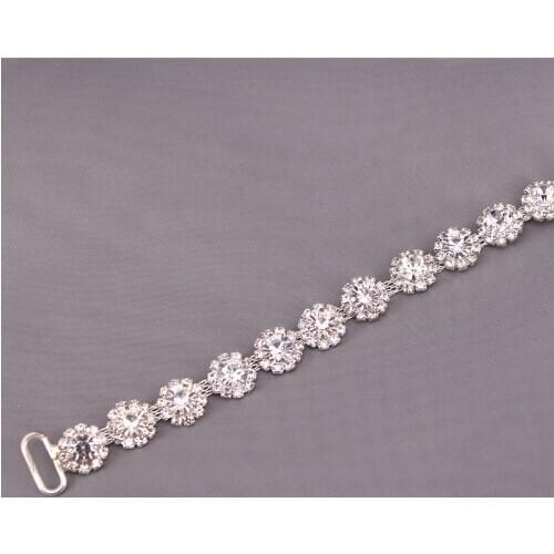 Bridal Belt with Rhinestones Wedding Dress Belt Crystal Headband Bride Bridesmaids Sash