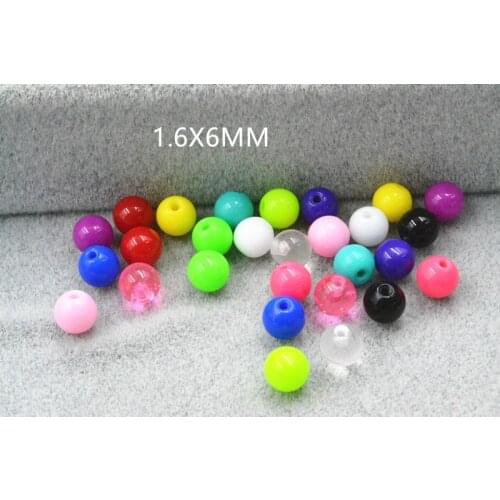 Body piercing jewelry Accessory -200PCS Acrylic Balls Replacement Tongue/Navel Lip Cheek Replace Banana Barbell 14gx6mm