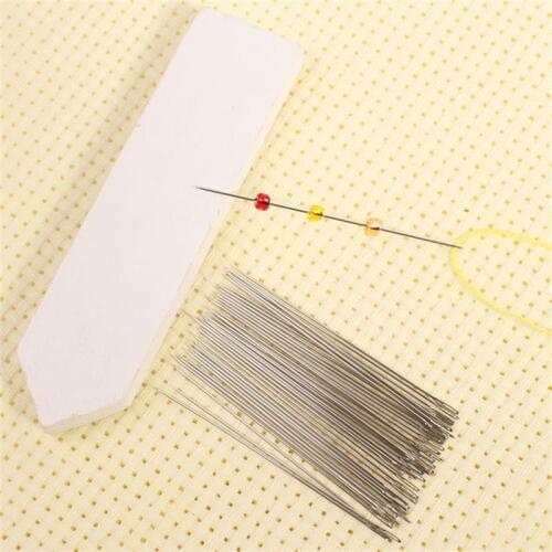 Ultrafine needle hand beaded string bead needle needle channeling pearl beads DIY tool wear Bracelet beaded cross stitch