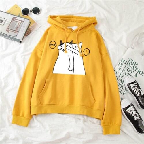 Zuolunouba Spring And Autumn Thin Women Sweatshirt Loose College Style Student Girlfriends Sisters Long Sleeve Cartoon Pullover