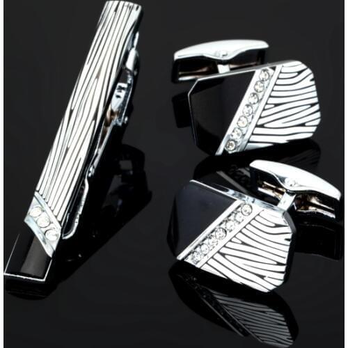 XK205High quality mens shirts Cufflinks high-grade crystal Cufflinks tie clip set Cufflinks brand of mens clothing accessories