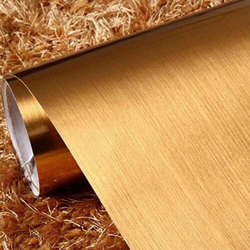 Mirror Silver Gold Sticker Self-Adhesive Wallpaper Lettering Brushed Gold Elevator Door Decoration Renovation Self-adhesive Adve