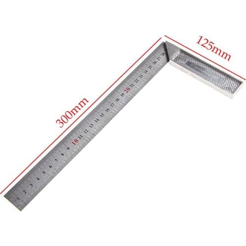 Portable 1Pc 30cm Stainless Steel Right Measuring Angle Square Ruler New A0KE
