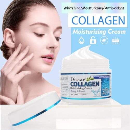 100ml Disaar Collagen Anti Wrinkle Face Cream Hyaluronic Acid Moisturizing Whitening Improve Fine Lines Dryness Anti Aging Care