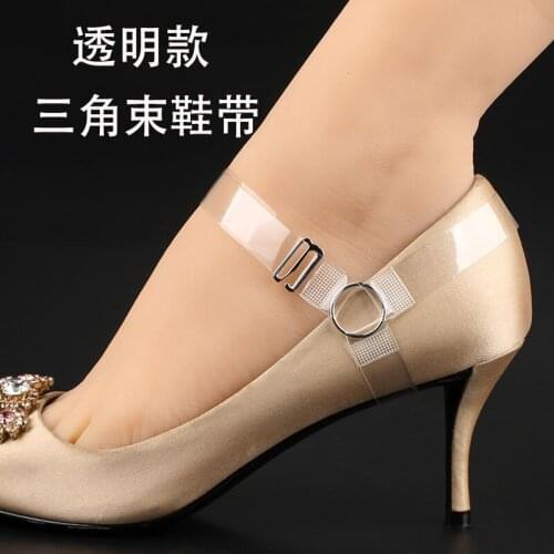 2PCS/1Pair Elastic Plastic Shoelaces High Heel Strap Women Shoes Sneakers Strings Invisible Anti-loose Strap Dropshipping