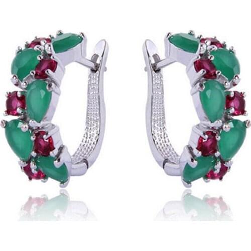 2021 YJGS Newest Exquisite Water Drop Crystal Zircon Hoop Earrings For Women Luxury Romantic Engagement Wedding Gift Earring