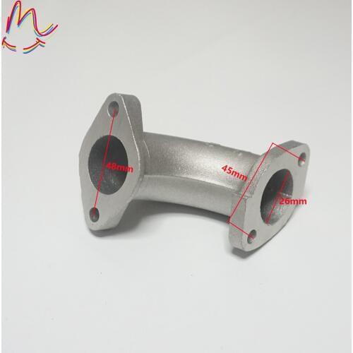 26mm Manifold Intake Pipe For Chinese 110cc 125cc 140cc YX Lifan Engine Pit Dirt Bike ATV F56-2