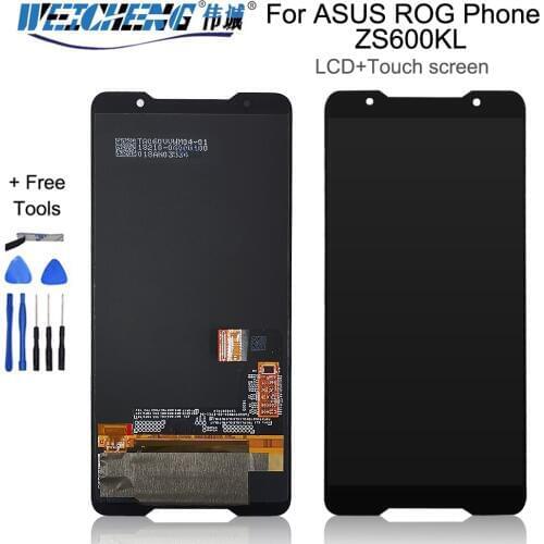 6.0" 2018 Amoled screen for Asus ROG phone ZS600KL LCD Display Touch Screen Digitizer Assembly Replacement Spare Parts