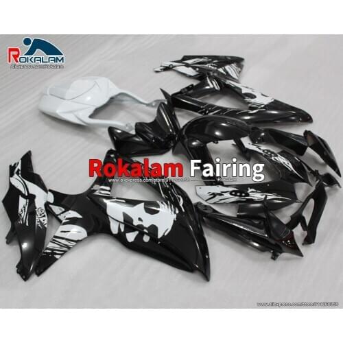 Applique Fairing For Suzuki GSXR600 GSXR750 K8 2008 2010 GSX-R750 2009 GSX-R600 Black Motorbike Shell Kit (Injection Molding)