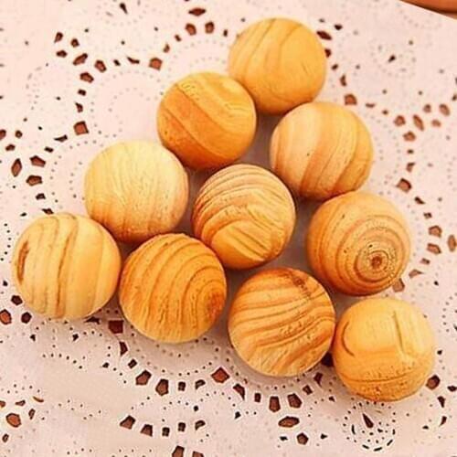 10 PCS Natural Camphor Incense Wood Pellets Fragrant Scented Deodorant Ball for Home/Storage Box/Wardrobe