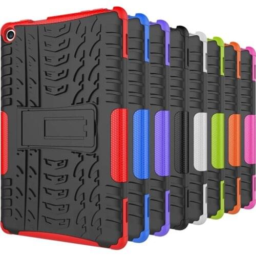 Cover For Amazon Kindle Fire HD 8 2016 Case Drop resistance Shockproof Kid Safe Rugged Armor Impact TPU PC Hard Cover+Stylus Pen