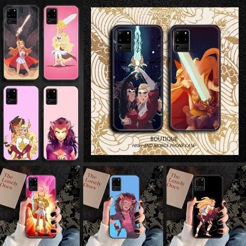 She-Ra and the Princesses of Power Phone case For Samsung Galaxy Note 4 8 9 10 20 S8 S9 S10 S10E S20 Plus UITRA Ultra black 3D