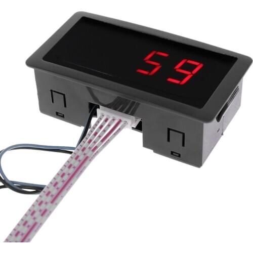 Digital Counter DC LED 4 Digit 0-9999 Up/Down Plus/Minus Panel Counter Meter with Cable