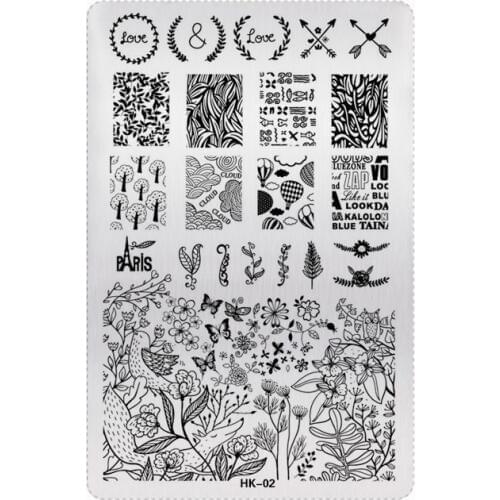 DFX High Quality Nail Stamping Plates Stamp Nail Art Template Manicure Tools Lovely Cartoon and Boy Design Nail Decration SP-020
