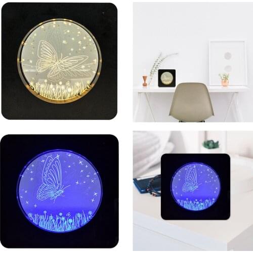 Butterfly Night Light Table Lamp Lights Wedding Table Wife Gifts Decor