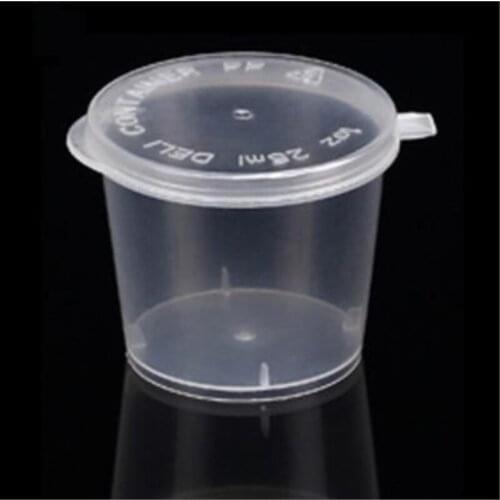 2018 Real New Easter Candy Box 300pcs/lot-1oz-25ml-3.8x3x3.2cm Seasoning Disposable Tasting Cup Salad Sauce Take-out Packaging