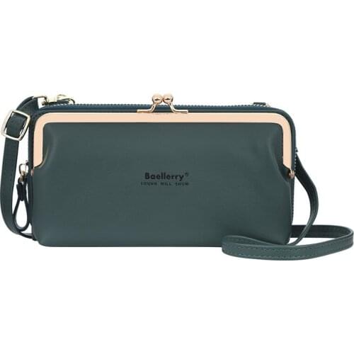 New Fashion Women Long Wallet Korean Style Large Capacity Zipper Mobile Phone Bag Fashion Crossbody Bags for Women Bolsas