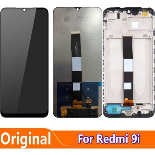 Original Display Replace 6.53" For Xiaomi Redmi 9i M2006C3LII LCD Touch Screen Digiziter Assembly With Frame