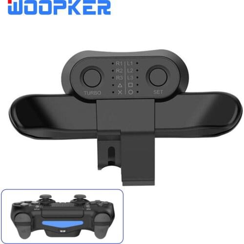 Extended Gamepad Back Button Attachment Joystick Rear Button With Turbo Key Adapter for PS4 Controller Game Accessories