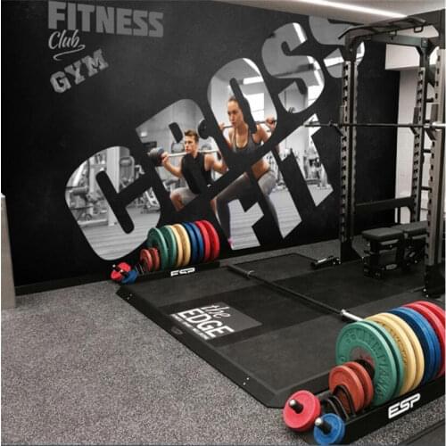 DIY Custom Personality 3D Photo Wallpapers Modern Gym Industrial Style Background Wall Paper 3D Fitness Club Decor Wallpaper 3D