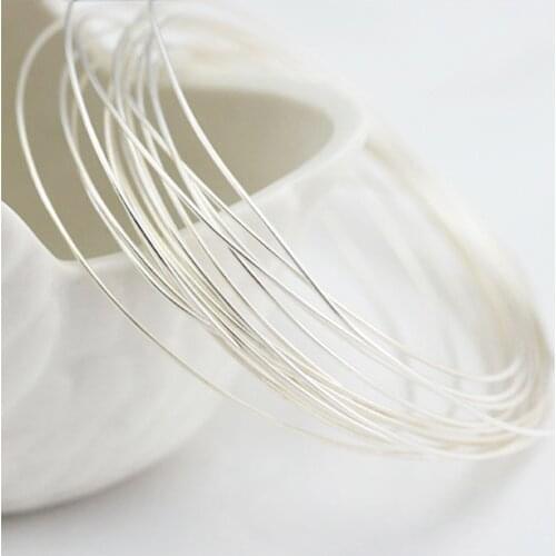Preffair 99.998% High Purity Solid Pure Silver Hook Up Wire 1.5mm 19 AWG Audio Cable DIY HiFi