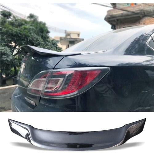 Car Trunk Spoiler Carbon Fiber FRP Auto Rear Trunk Wing Refit Accessories Spoiler For The second-generation Mazda 6 2009-2015