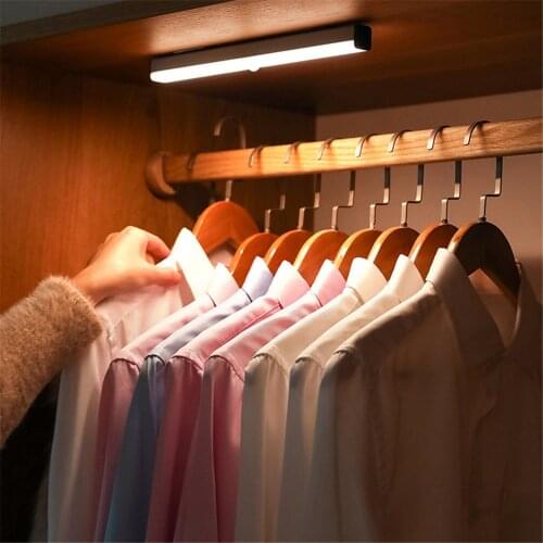 USB Rechargeable 10/21/30/50CM LED Under Cabinet Light PIR Motion Sensor LED Closet night light For Bedroom Living Room Corridor