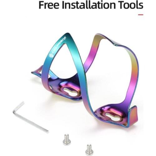 Bicycle Bottle Holde Aluminium Water Bottle Cage Colorful Lightweight Bike Flask Holder Cycling Kettle Rack Bicycle Accessories