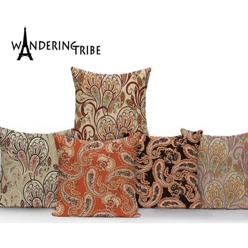 Vintage Floral Pillows Cover Farmhouse Decor Cushion Cases Scandinavian Style House Home Decorative Pillow Linen Cover Cushions