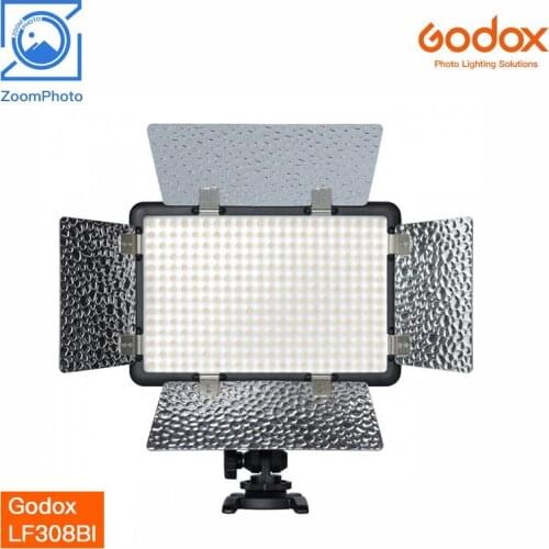 Godox LF308BI Camera Flash Light LED Video Light LED Panel 3300-5600K Adjustable Color Temperature