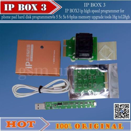 Gsmjustoncct ipbox 2 IP BOX3 high speed programmer for phone pad hard disk programmers 4s free shipping