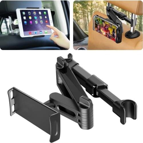 Car Back Seat Mount Mobile Phone Tablet Holder Foldable Adjustable For Universal Cell Phone ipad Accessories 360 Degree Rotation