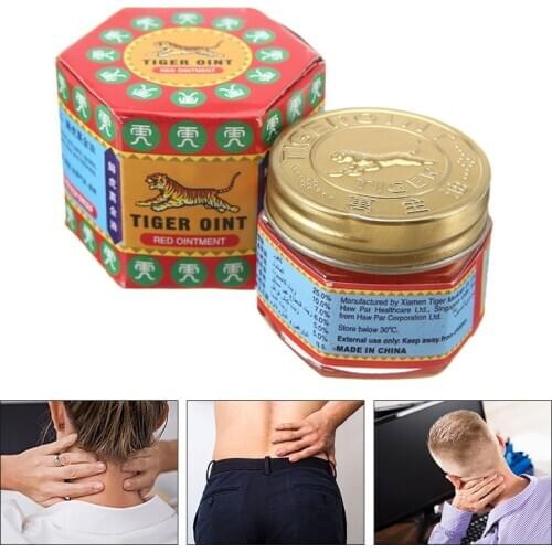 1pc Tiger Red Balm Massage Relief Muscle Ache Pain Soothe Headache Dizziness Neck Pain Relief Arthritis Skin Care Refresh Cream