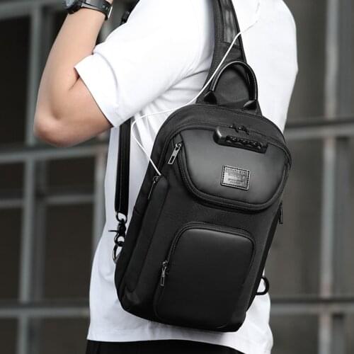 2021 Men OXford Waterproof Multifunction Shoulder Bag Crossbody Bags Messenger Chest Bag Short Trip Travel Pack for Male backpac
