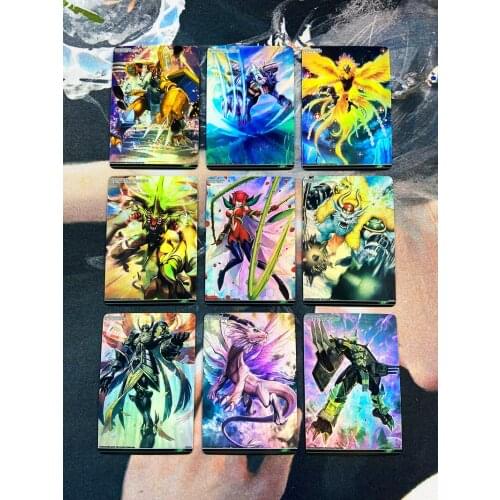 9pcs/set Digimon Adventure Digital Monster Post Card BS Battle Spirits No.7 Hobby Collectibles Game Anime Collection Cards