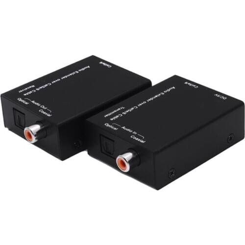 Active Digital audio extender Digital coaxial Spdif toslink audio extender by cat6/5e up to 300M
