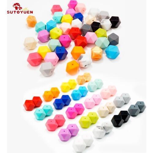 5pc Silicone Beads Baby Teething Beads 17mm BPA Free Food Grade Nursing Silicone Beads for Bracelets Chewing Jewelry Teether