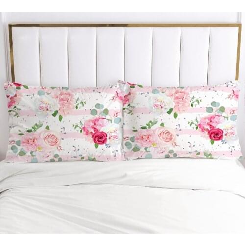 3D Pillow Case Pillowcase Custom 20x26in 20x36in Bedding For Wedding Flowers Decorative Pillow Cover Microfiber Home Textile