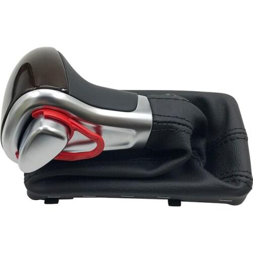 For Audi A6 C6 2005-2011 Automobile automatic handball shift handle with half mahogany gear lever