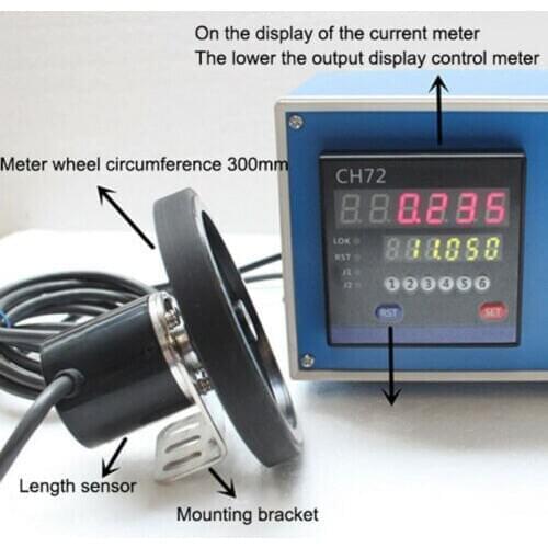 Electronic Digital Meter Machine Meter Electronic Encoder Wheel Roll to Measure Length Meter Recorder CH72