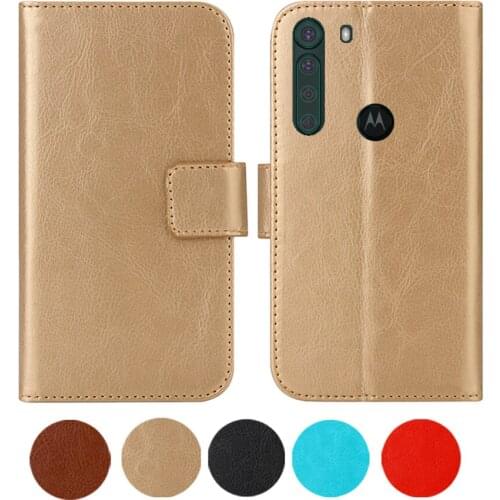 Leather Case For Motorola One Fusion 6.5" Flip Cover Wallet Coque One Fusion Phone Cases Fundas Etui Bags Retro Magnetic Fashion