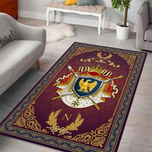 Coat of Arms Second Rug carpet Square Anti-Skid Area Floor Mat 3D Rug Non-slip Mat Dining Room Living Room Soft Bedroom Carpet