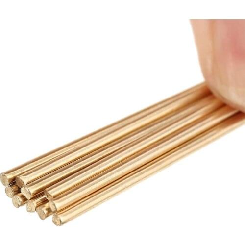 10pcs 1.6*250mm Brass HS221 Rods Wires Sticks Gold Persistence Repair Welding High Quality For Brazing Soldering Repair Tools